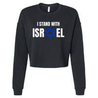 Israel Love Flag I Stand With Israel Heritage Israeli Flag Cropped Pullover Crew