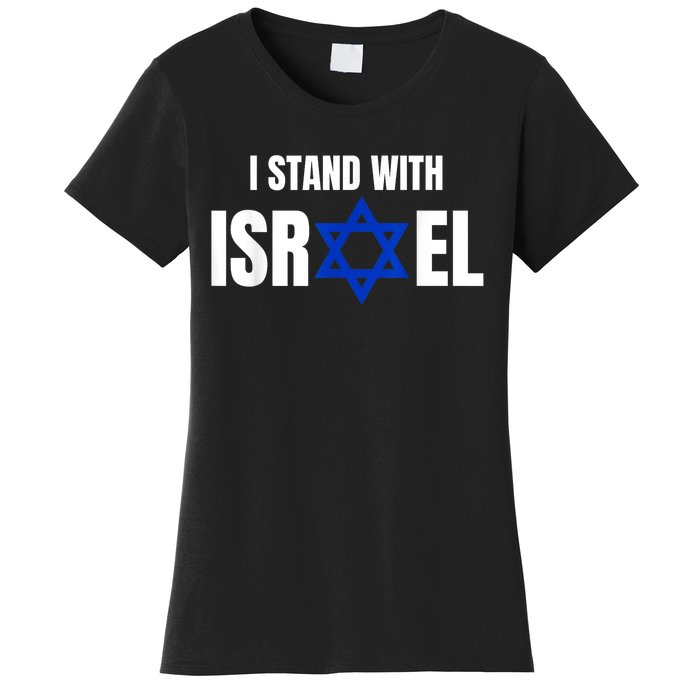 Israel Love Flag I Stand With Israel Heritage Israeli Flag Women's T-Shirt