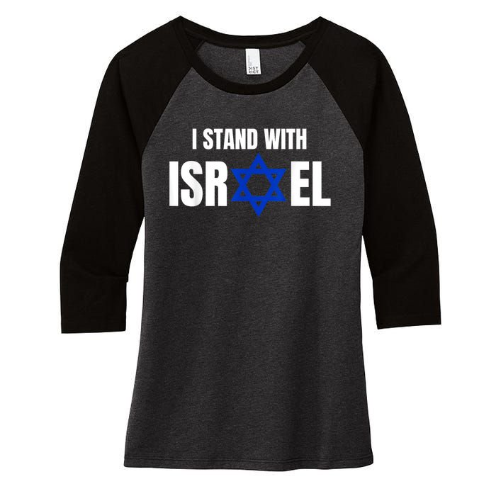 Israel Love Flag I Stand With Israel Heritage Israeli Flag Women's Tri-Blend 3/4-Sleeve Raglan Shirt