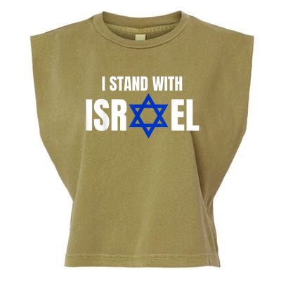 Israel Love Flag I Stand With Israel Heritage Israeli Flag Garment-Dyed Women's Muscle Tee