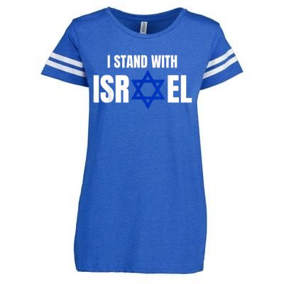 Israel Love Flag I Stand With Israel Heritage Israeli Flag Enza Ladies Jersey Football T-Shirt