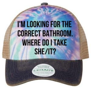 I’M Looking For The Correct Bathroom Where Do I Take A She It Legacy Tie Dye Trucker Hat