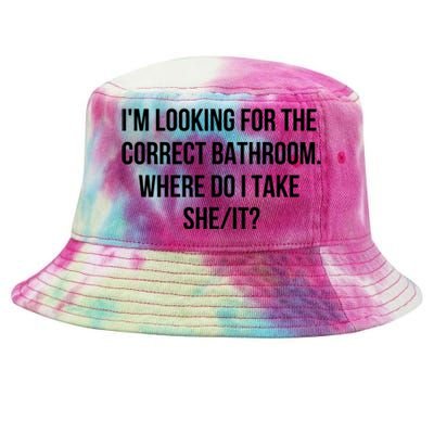 I’M Looking For The Correct Bathroom Where Do I Take A She It Tie-Dyed Bucket Hat