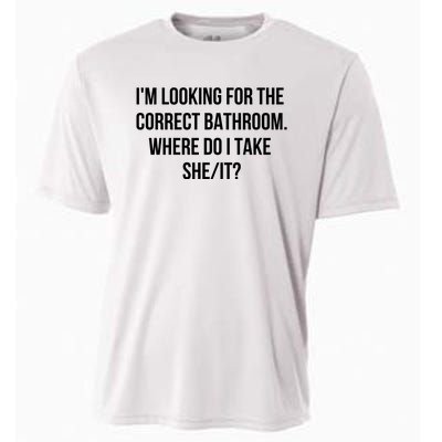 I’M Looking For The Correct Bathroom Where Do I Take A She It Cooling Performance Crew T-Shirt