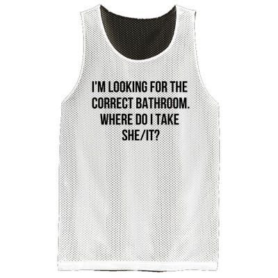 I’M Looking For The Correct Bathroom Where Do I Take A She It Mesh Reversible Basketball Jersey Tank