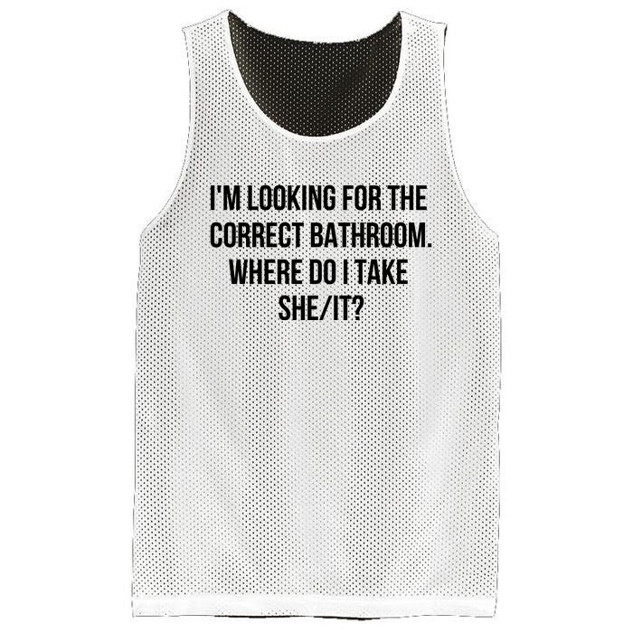 I’M Looking For The Correct Bathroom Where Do I Take A She It Mesh Reversible Basketball Jersey Tank