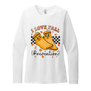 I Love Fall Prevention Fall Physical Therapy Womens CVC Long Sleeve Shirt