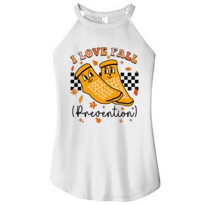 I Love Fall Prevention Fall Physical Therapy Women's Perfect Tri Rocker Tank