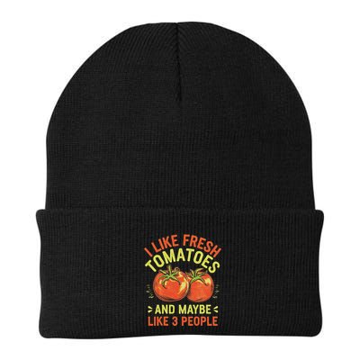 I Like Fresh Tomatoes Funny Introvert Sarcastic Humor Knit Cap Winter Beanie