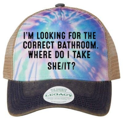 I’M Looking For The Correct Bathroom Where Do I Take A She It Legacy Tie Dye Trucker Hat