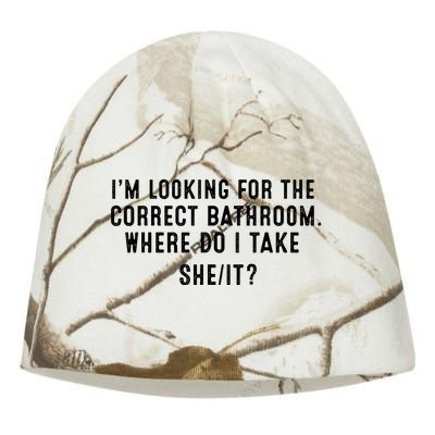 I’M Looking For The Correct Bathroom Where Do I Take A She It Kati - Camo Knit Beanie