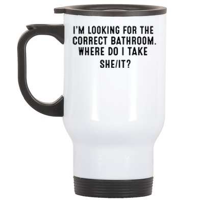 I’M Looking For The Correct Bathroom Where Do I Take A She It Stainless Steel Travel Mug