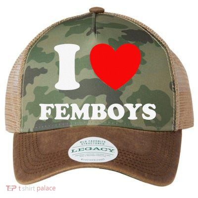 I Love Femboys Crossdressing Sissy Fem Legacy Tie Dye Trucker Hat