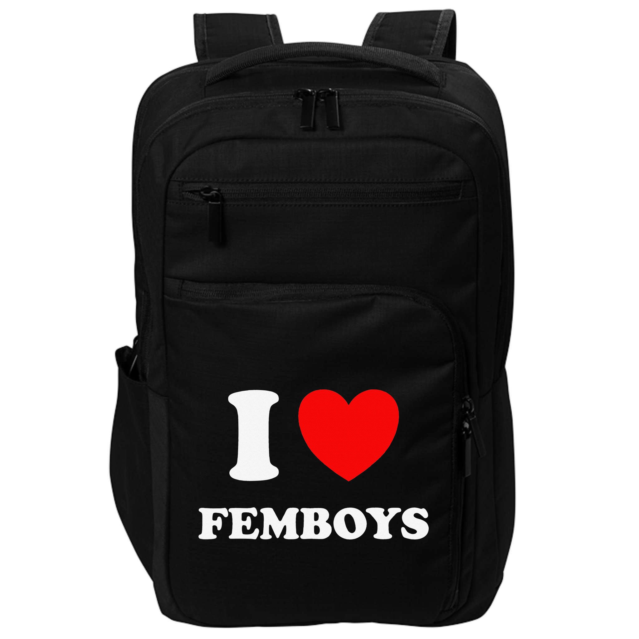 I Love Femboys Crossdressing Sissy Fem Impact Tech Backpack