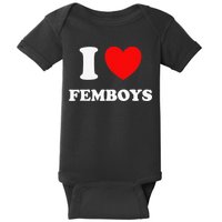 I Love Femboys Crossdressing Sissy Fem Baby Bodysuit