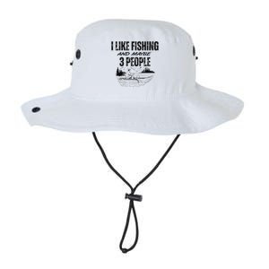 I Like Fishing And Maybe Three People Funny Fishing Legacy Cool Fit Booney Bucket Hat