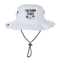 I Like Fishing And Maybe Three People Funny Fishing Legacy Cool Fit Booney Bucket Hat