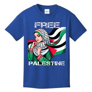 I Love Free Palestine Flag Save Gaza Strip Palestinian Kids T-Shirt