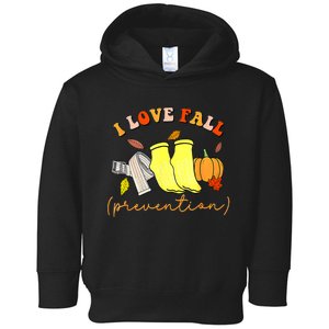 _i Love Fall Prevention Socks Thanksgiving Autumn Quote Toddler Hoodie