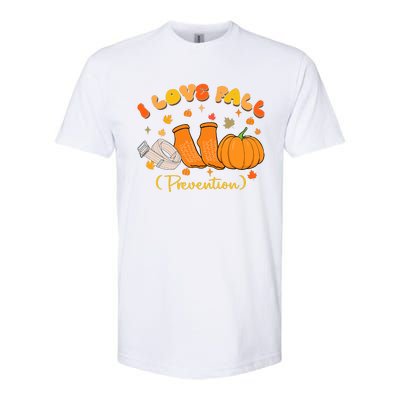 I Love Fall Prevention Nurse Fall Physical Therapy Softstyle CVC T-Shirt