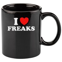 I Love Freaks Funny Cute Weirdo Circus Sideshow Outsider Fan 11oz C Handle Ceramic Mug