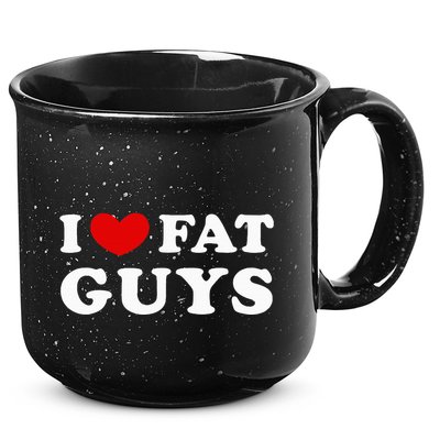 I Love Fat Guys 15oz Campfire Ceramic Mug