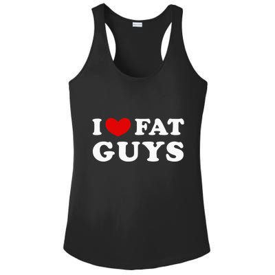 I Love Fat Guys Ladies PosiCharge Competitor Racerback Tank