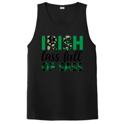 Irish Lass Full Of Sass Green Plaid St Patricks Day PosiCharge Competitor Tank