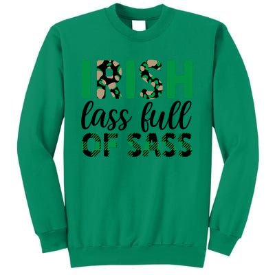 Irish Lass Full Of Sass Green Plaid St Patricks Day Sweatshirt