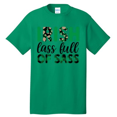 Irish Lass Full Of Sass Green Plaid St Patricks Day Tall T-Shirt