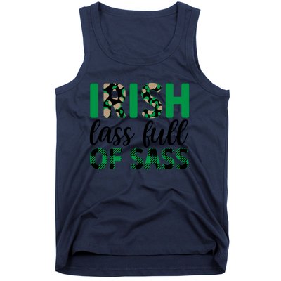 Irish Lass Full Of Sass Green Plaid St Patricks Day Tank Top