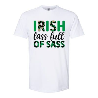 Irish Lass Full Of Sass Green Plaid St Patricks Day Softstyle CVC T-Shirt