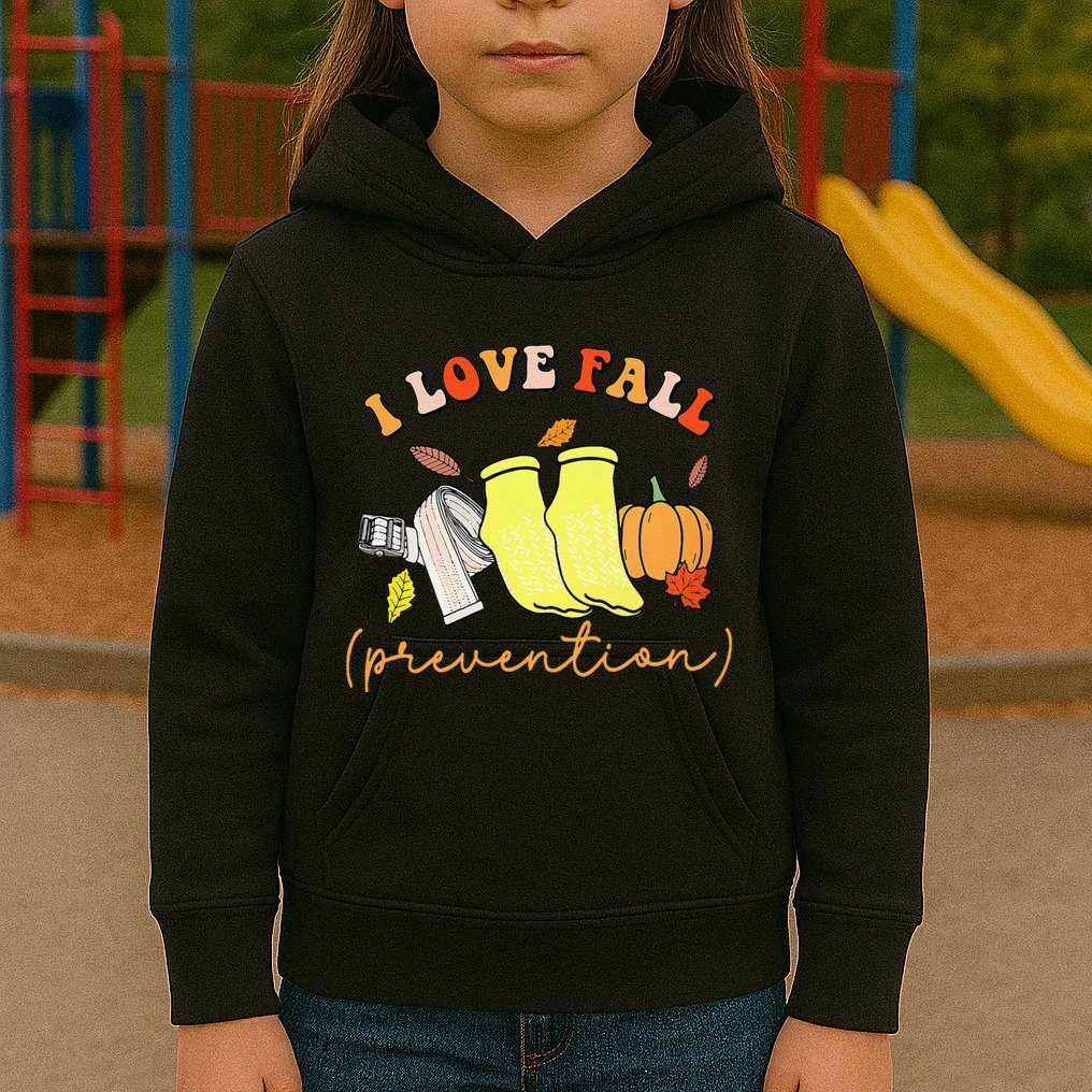 I Love Fall Gift Kids Hoodie