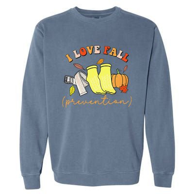 I Love Fall Gift Garment-Dyed Sweatshirt