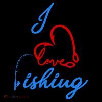 I Love Fishing Fish Lover Bait Reel Flatbill Hat