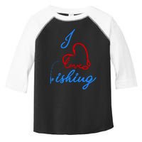 I Love Fishing Fish Lover Bait Reel Toddler Fine Jersey T-Shirt