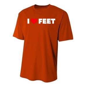 I Love Feet Performance Sprint T-Shirt