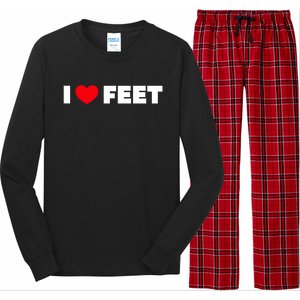 I Love Feet Long Sleeve Pajama Set