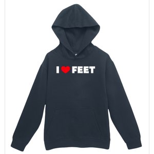 I Love Feet Urban Pullover Hoodie