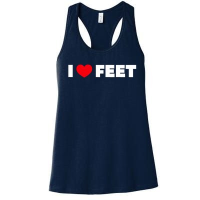 I Love Feet Women's Racerback Tank