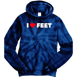 I Love Feet Tie Dye Hoodie