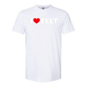 I Love Feet Softstyle CVC T-Shirt