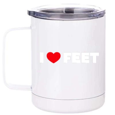 I Love Feet 12 oz Stainless Steel Tumbler Cup