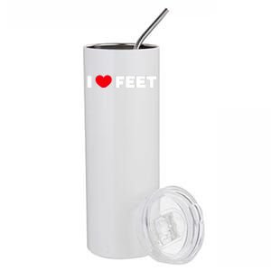 I Love Feet Stainless Steel Tumbler