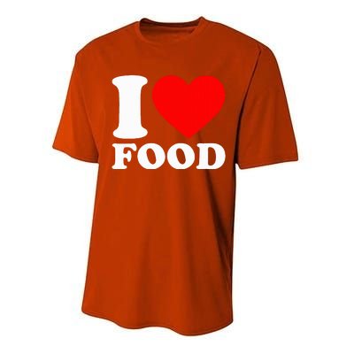 I Love Food Performance Sprint T-Shirt