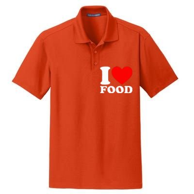 I Love Food Dry Zone Grid Polo