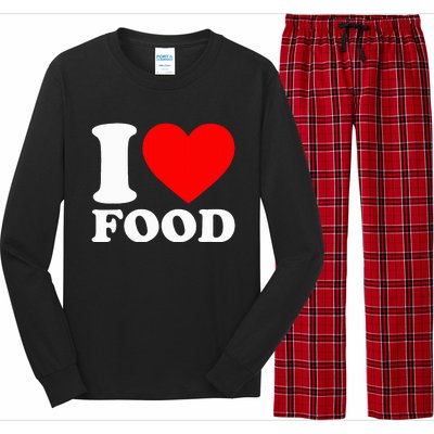 I Love Food Long Sleeve Pajama Set