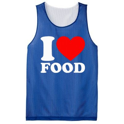 I Love Food Mesh Reversible Basketball Jersey Tank