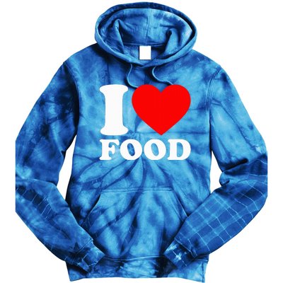 I Love Food Tie Dye Hoodie