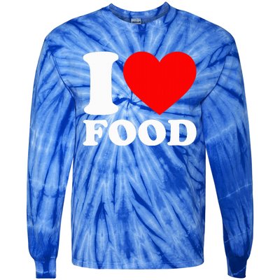 I Love Food Tie-Dye Long Sleeve Shirt